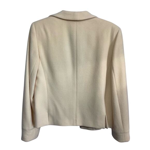 Vintage Harve’ Bernard Wool Cashmere Nylon Yellow Size 10 Blazer - Picture 10 of 10